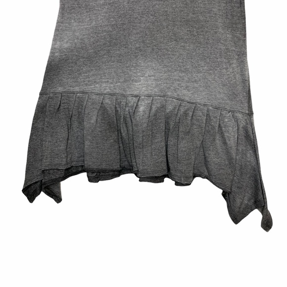 We the Free Charcoal Gray Ruffle Hem Tunic XS - Picture 3 of 5